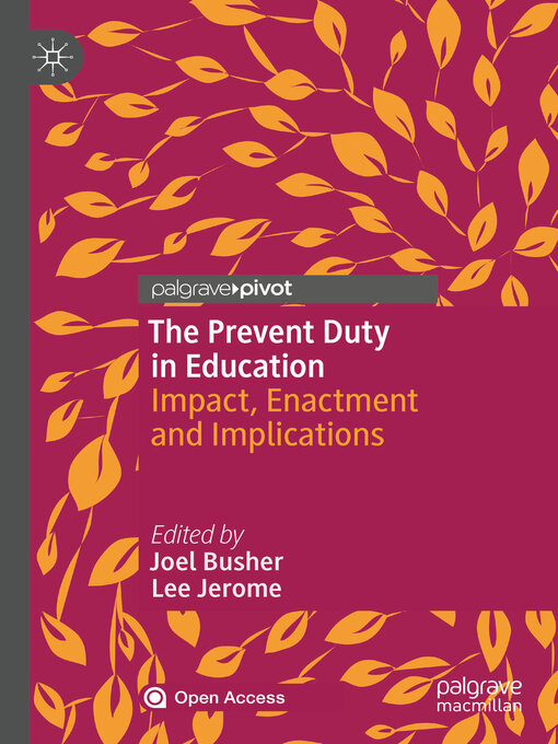 Title details for The Prevent Duty in Education by Joel Busher - Available